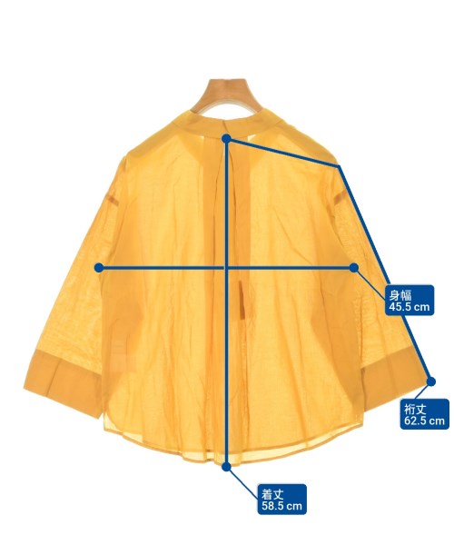 HUMAN WOMAN（ヒューマン　ウーマン）ブラウス 黄 サイズ:S レディース/2200642720252