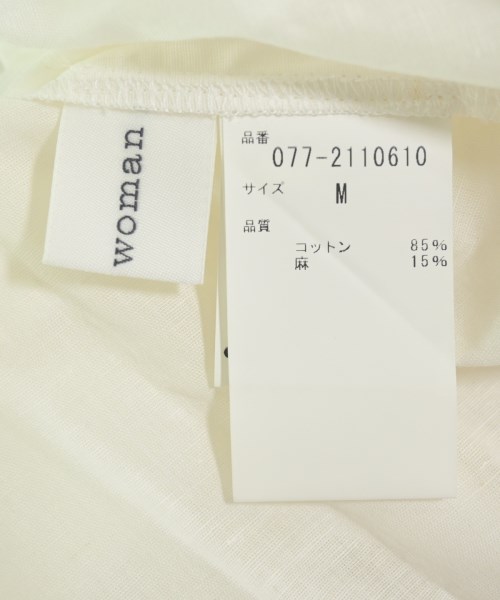 HUMAN WOMAN（ヒューマン　ウーマン）シャツワンピース 白 サイズ:M レディース/2200642720306