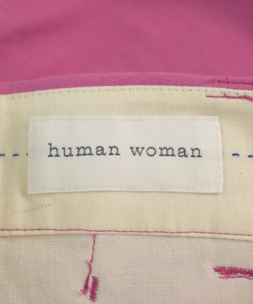 HUMAN WOMAN（ヒューマン　ウーマン）クロップドパンツ ピンク サイズ:M レディース/2200642723277