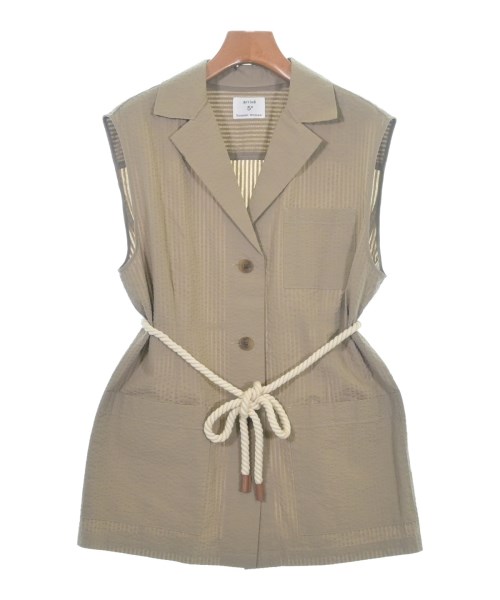 HUMAN WOMAN(ヒューマン　ウーマン)ブラウス ベージュ サイズ:M/2200642724052