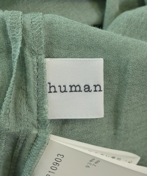 HUMAN WOMAN（ヒューマン　ウーマン）ブラウス 緑 サイズ:M レディース/2200642724069