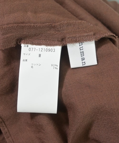 HUMAN WOMAN（ヒューマン　ウーマン）ブラウス 茶 サイズ:M レディース/2200642724090