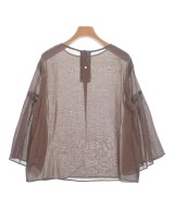 HUMAN WOMAN（ヒューマン　ウーマン）ブラウス 茶 サイズ:M レディース/2200642724090