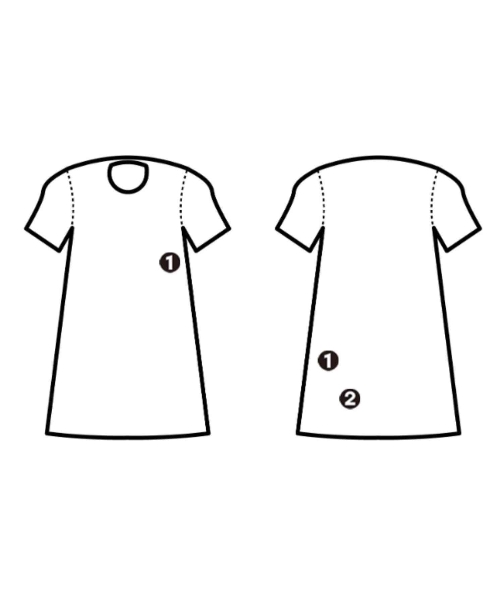 HUMAN WOMAN（ヒューマン　ウーマン）シャツワンピース 白 サイズ:M レディース/2200642724212