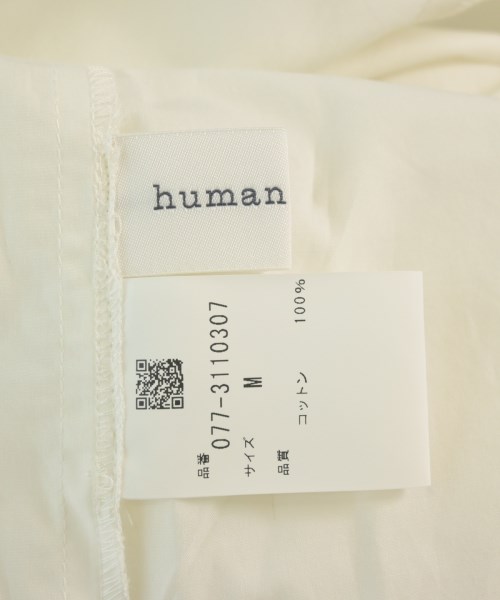 HUMAN WOMAN（ヒューマン　ウーマン）カジュアルシャツ 白 サイズ:M レディース/2200642724496