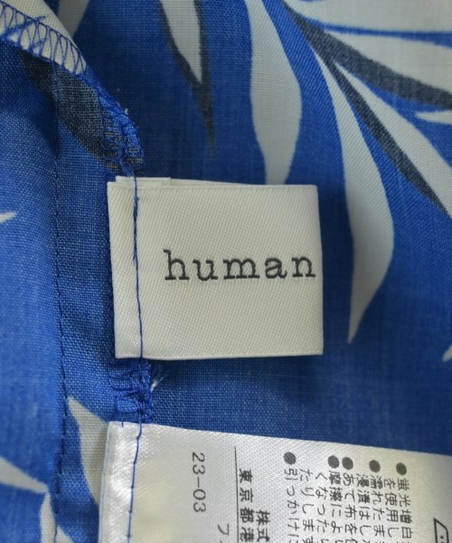 HUMAN WOMAN（ヒューマン　ウーマン）ワンピース 青 サイズ:M レディース/2200642724960