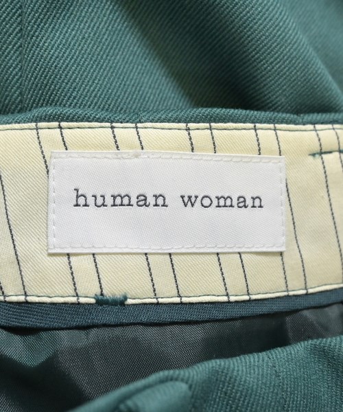 HUMAN WOMAN（ヒューマン　ウーマン）スラックス 緑 サイズ:S レディース/2200642725097