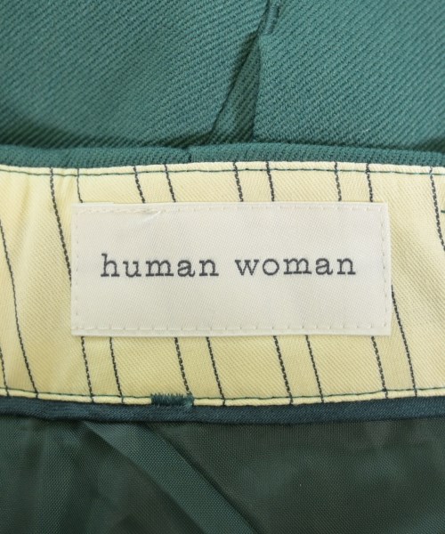HUMAN WOMAN（ヒューマン　ウーマン）スラックス 緑 サイズ:S レディース/2200642727190