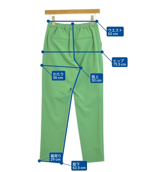 HUMAN WOMAN（ヒューマン　ウーマン）スラックス 緑 サイズ:S レディース/2200642727572