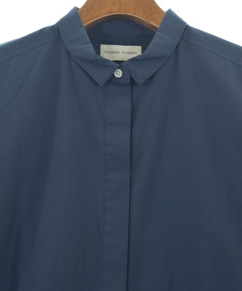 HUMAN WOMAN（ヒューマン　ウーマン）ブラウス 紺 サイズ:M レディース/2200642729316