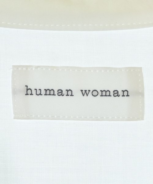HUMAN WOMAN（ヒューマン　ウーマン）ブラウス 白 サイズ:M レディース/2200642729408