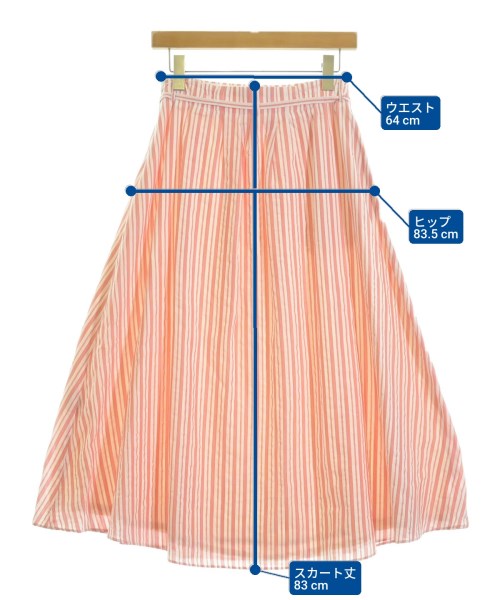 HUMAN WOMAN（ヒューマン　ウーマン）ロング・マキシ丈スカート オレンジ サイズ:M レディース/2200642729705