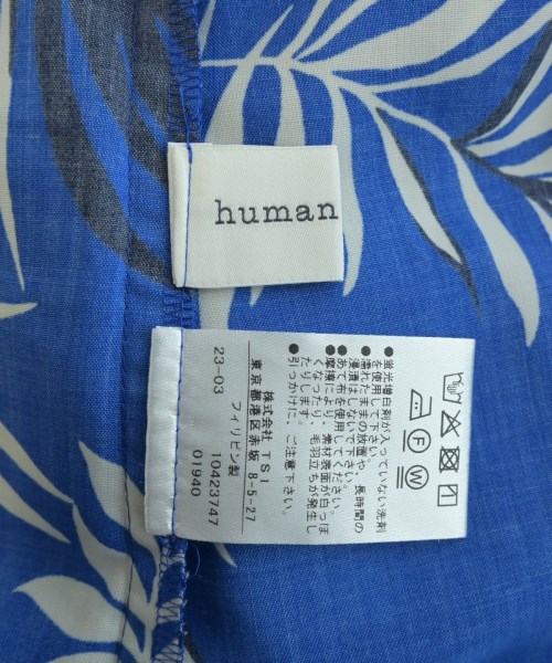 HUMAN WOMAN（ヒューマン　ウーマン）ワンピース 青 サイズ:M レディース/2200642730961