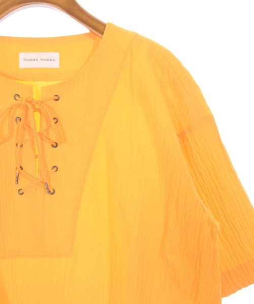 HUMAN WOMAN（ヒューマン　ウーマン）ブラウス オレンジ サイズ:M レディース/2200642732422