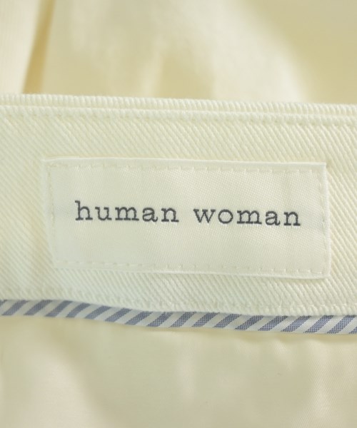 HUMAN WOMAN（ヒューマン　ウーマン）チノパン 白 サイズ:L レディース/2200642732736