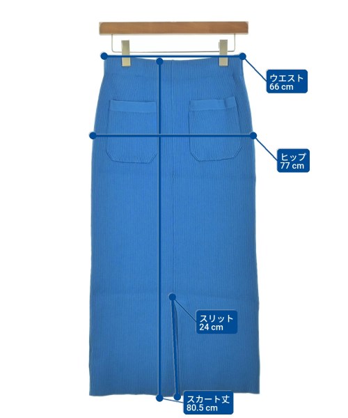 HUMAN WOMAN（ヒューマン　ウーマン）ロング・マキシ丈スカート 青 サイズ:M レディース/2200642732798