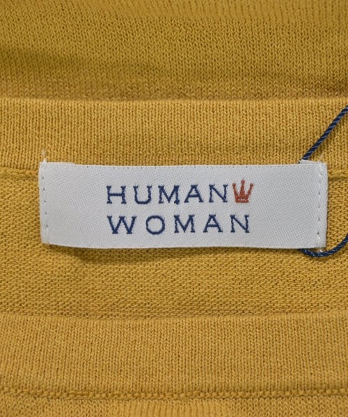 HUMAN WOMAN（ヒューマン　ウーマン）ニット・セーター 黄 サイズ:M レディース/2200642733313