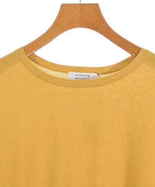 HUMAN WOMAN（ヒューマン　ウーマン）ニット・セーター 黄 サイズ:M レディース/2200642733313