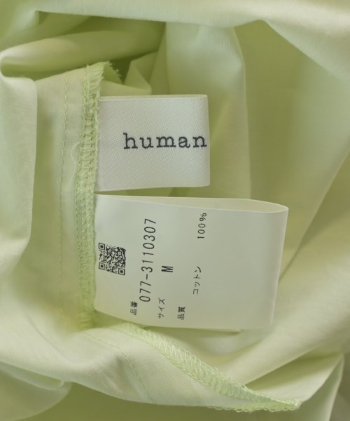 HUMAN WOMAN（ヒューマン　ウーマン）カジュアルシャツ 緑 サイズ:M レディース/2200642735256