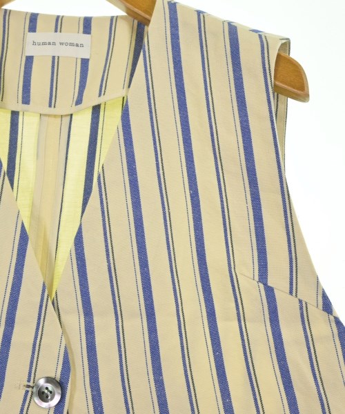 HUMAN WOMAN（ヒューマン　ウーマン）ベスト 青 サイズ:M レディース/2200642735270