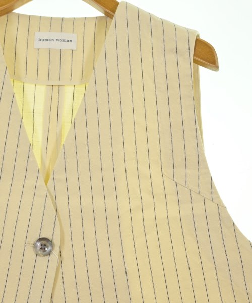 HUMAN WOMAN（ヒューマン　ウーマン）ベスト 白 サイズ:M レディース/2200642735362