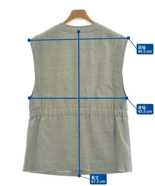 HUMAN WOMAN（ヒューマン　ウーマン）ベスト グレー サイズ:M レディース/2200642735447