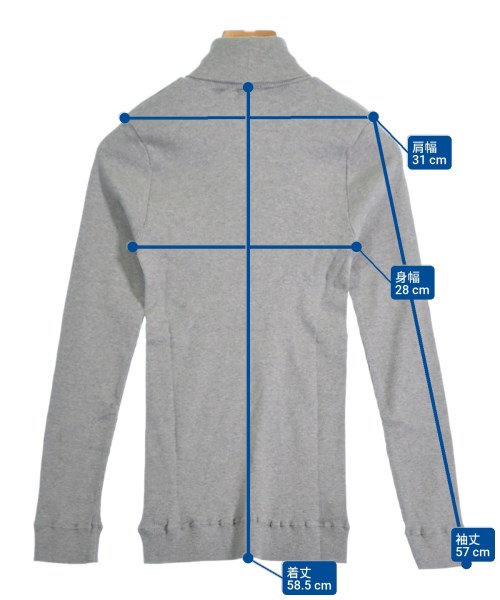 HUMAN WOMAN（ヒューマン　ウーマン）Tシャツ・カットソー グレー サイズ:M レディース/2200642737052