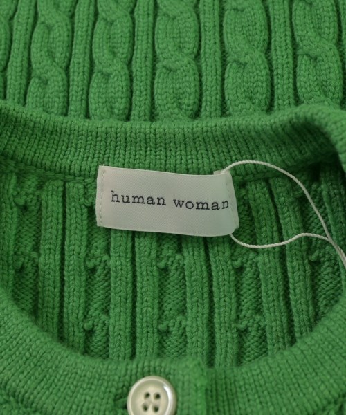 HUMAN WOMAN（ヒューマン　ウーマン）カーディガン 緑 サイズ:M レディース/2200642737298