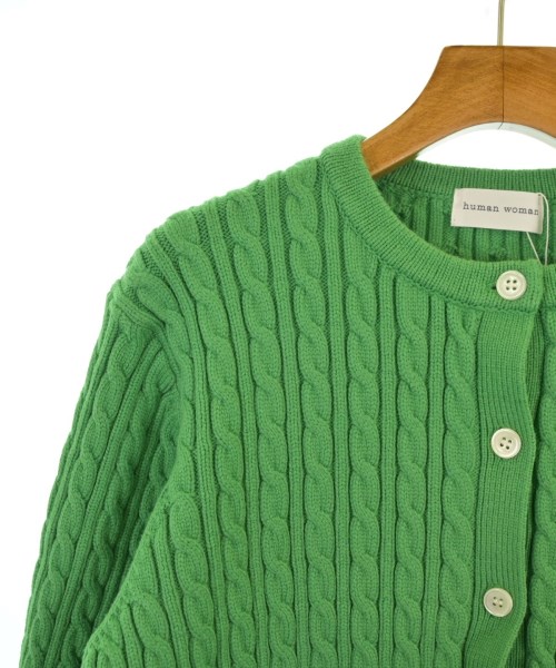 HUMAN WOMAN（ヒューマン　ウーマン）カーディガン 緑 サイズ:M レディース/2200642737298