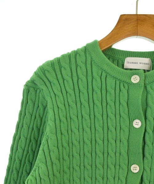 HUMAN WOMAN（ヒューマン　ウーマン）カーディガン 緑 サイズ:M レディース/2200642737304