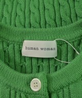 HUMAN WOMAN（ヒューマン　ウーマン）カーディガン 緑 サイズ:M レディース/2200642737304