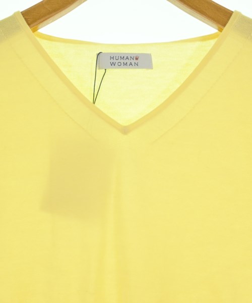 HUMAN WOMAN（ヒューマン　ウーマン）ニット・セーター 黄 サイズ:M レディース/2200642737618
