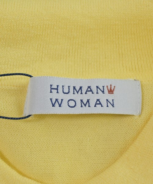 HUMAN WOMAN（ヒューマン　ウーマン）ニット・セーター 黄 サイズ:M レディース/2200642737632