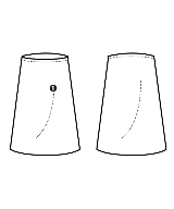 HUMAN WOMAN（ヒューマン　ウーマン）ロング・マキシ丈スカート 白 サイズ:M レディース/2200642737915