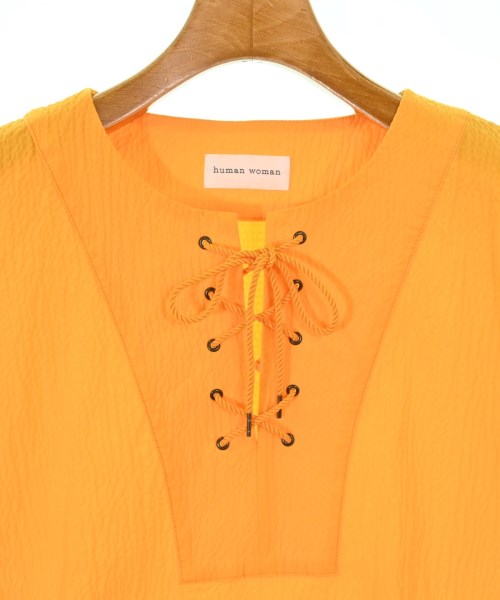 HUMAN WOMAN（ヒューマン　ウーマン）ブラウス オレンジ サイズ:M レディース/2200642738165