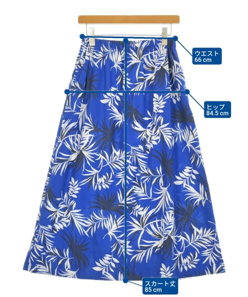 HUMAN WOMAN（ヒューマン　ウーマン）ロング・マキシ丈スカート 青 サイズ:M レディース/2200642744142