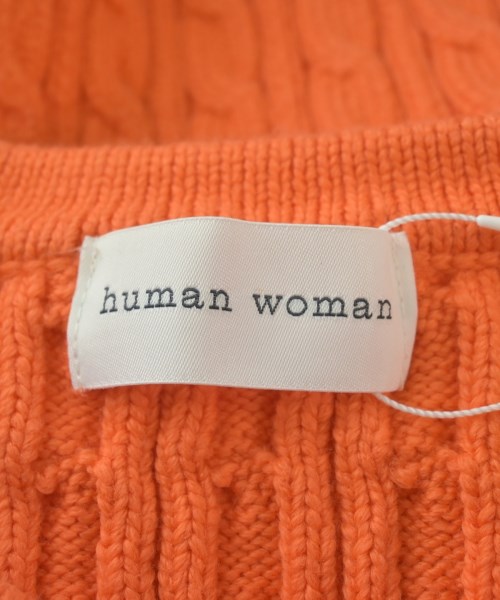 HUMAN WOMAN（ヒューマン　ウーマン）カーディガン オレンジ サイズ:M レディース/2200642757135