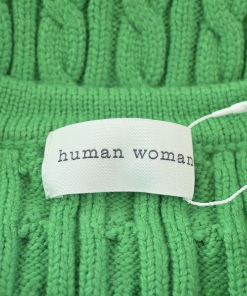HUMAN WOMAN（ヒューマン　ウーマン）カーディガン 緑 サイズ:M レディース/2200642757203