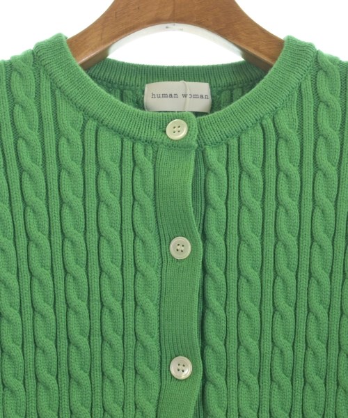 HUMAN WOMAN（ヒューマン　ウーマン）カーディガン 緑 サイズ:M レディース/2200642757227