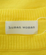 HUMAN WOMAN（ヒューマン　ウーマン）ニット・セーター 黄 サイズ:M レディース/2200642757555