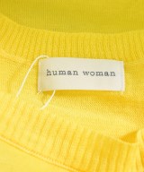 HUMAN WOMAN（ヒューマン　ウーマン）ニット・セーター 黄 サイズ:M レディース/2200642757623