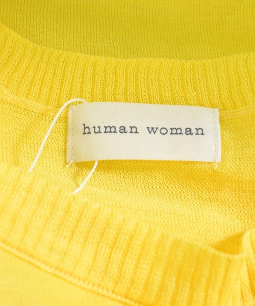 HUMAN WOMAN（ヒューマン　ウーマン）ニット・セーター 黄 サイズ:M レディース/2200642757647