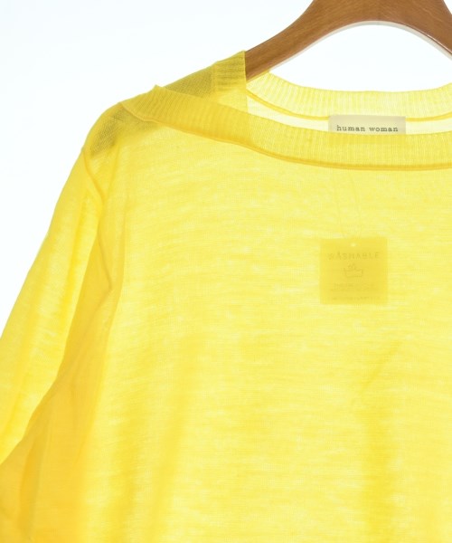 HUMAN WOMAN（ヒューマン　ウーマン）ニット・セーター 黄 サイズ:M レディース/2200642757654