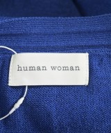 HUMAN WOMAN（ヒューマン　ウーマン）カーディガン 青 サイズ:M レディース/2200642757807