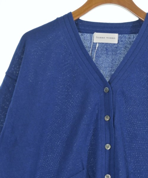HUMAN WOMAN（ヒューマン　ウーマン）カーディガン 青 サイズ:M レディース/2200642757814
