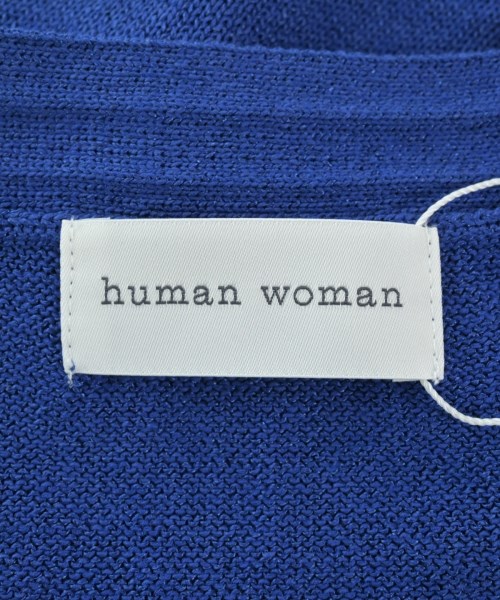 HUMAN WOMAN（ヒューマン　ウーマン）カーディガン 青 サイズ:M レディース/2200642757838