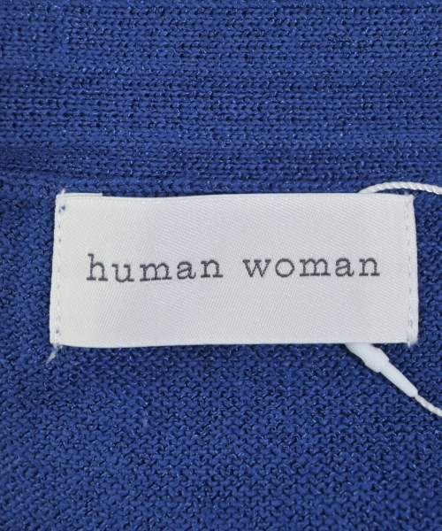 HUMAN WOMAN（ヒューマン　ウーマン）カーディガン 青 サイズ:M レディース/2200642757845