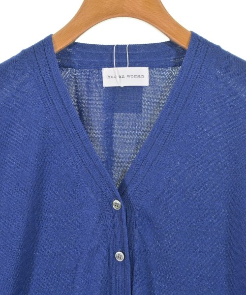 HUMAN WOMAN（ヒューマン　ウーマン）カーディガン 青 サイズ:M レディース/2200642757845