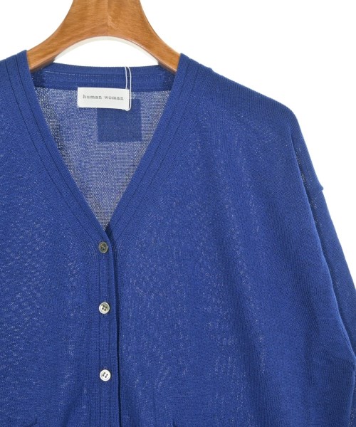 HUMAN WOMAN（ヒューマン　ウーマン）カーディガン 青 サイズ:M レディース/2200642757876