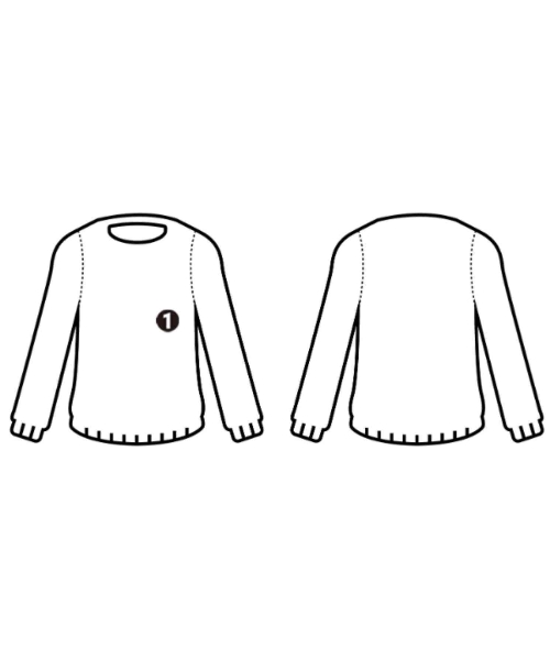 HUMAN WOMAN（ヒューマン　ウーマン）ニット・セーター 白 サイズ:M レディース/2200642758194